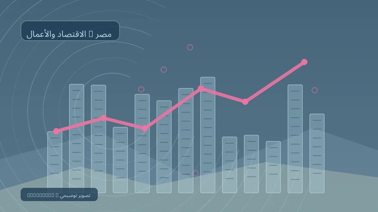 مصر تحدد مستهدفات للنمو والتضخم والبطالة بحلول 2030 — رسم تحريري توضيحي غير فوتوغرافي