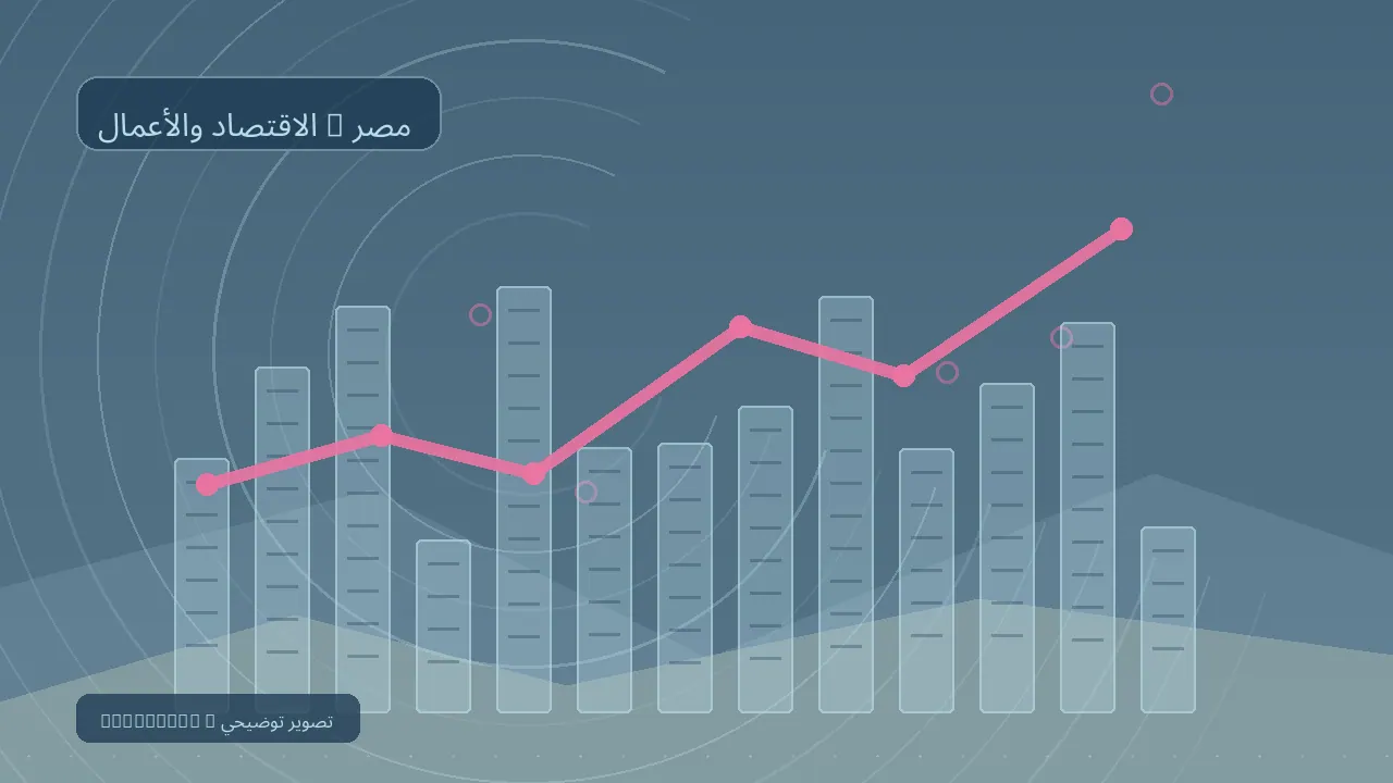 الاقتصاد والأعمال / مصر — رسم تحريري توضيحي غير فوتوغرافي