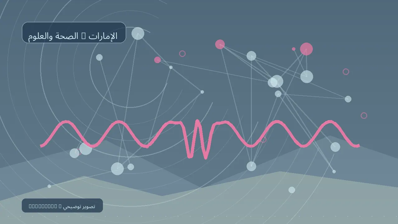 الصحة والعلوم / الإمارات — رسم تحريري توضيحي غير فوتوغرافي