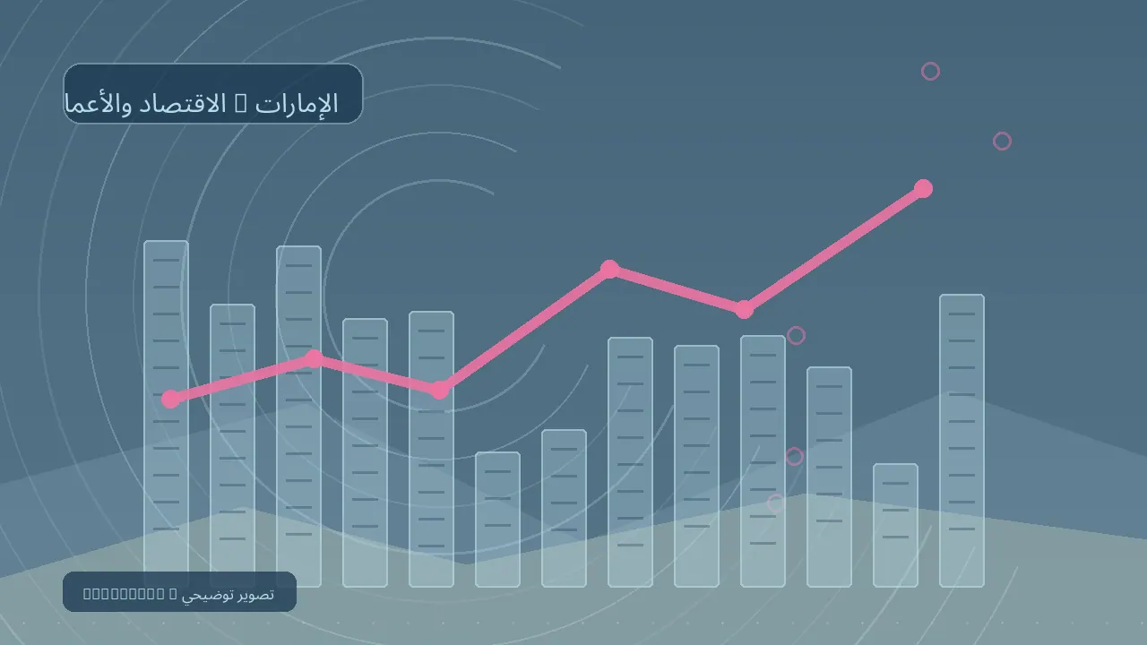 الاقتصاد والأعمال / الإمارات — رسم تحريري توضيحي غير فوتوغرافي