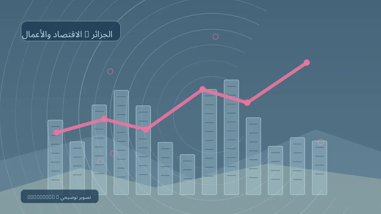الجزائر ترصد 123.4 مليار دينار لأولويات الطاقة والكفاءة في 2027 — رسم تحريري توضيحي غير فوتوغرافي