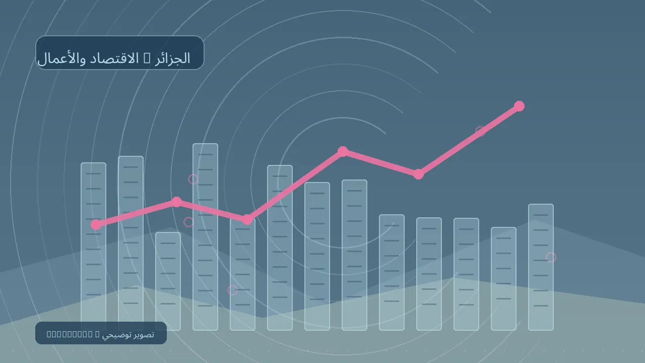 الاقتصاد والأعمال / الجزائر — رسم تحريري توضيحي غير فوتوغرافي