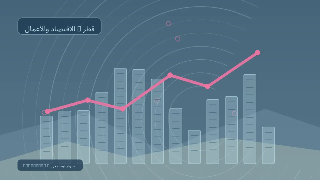 الاقتصاد والأعمال / قطر — رسم تحريري توضيحي غير فوتوغرافي